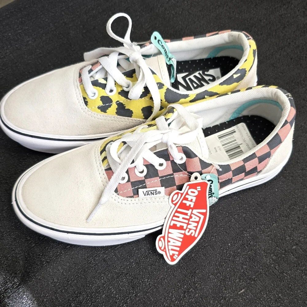 Vans Unisex Multicolor Sneakers, Women 6.5, Men 5 - Picture 3 of 10